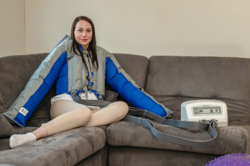 lympha press mini new + комбинезон + куртка — профессиональный аппарат для прессотерапии и лимфодренажа фото 3